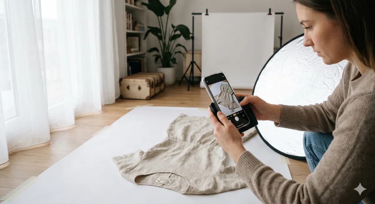 Ako fotografovať oblečenie doma? – Telefón, pozadie, osvetlenie – návod na rok 2026