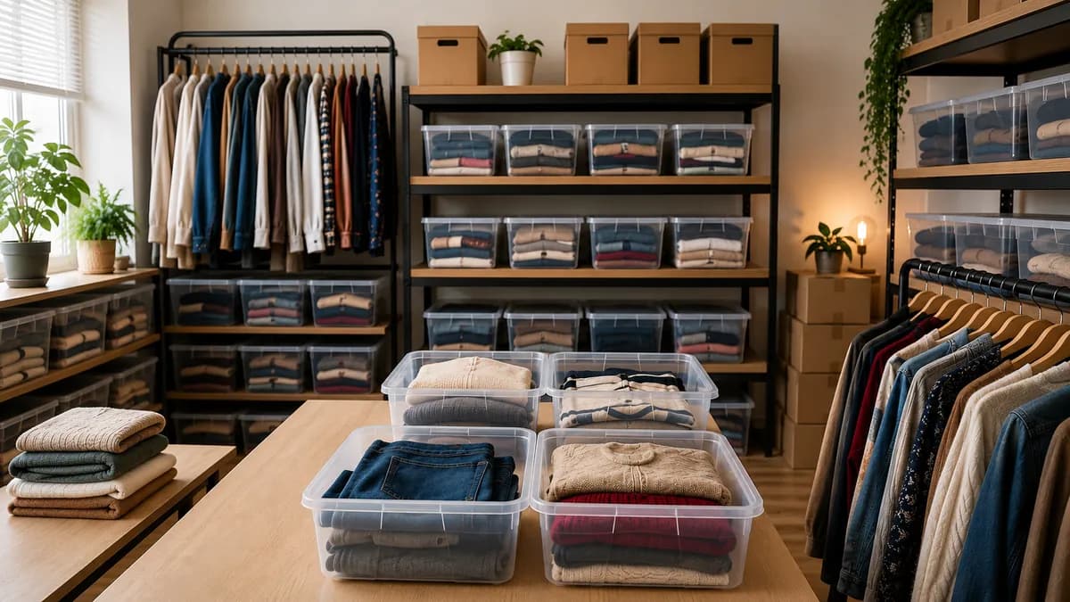 Storage and warehousing – how to store your second-hand clothing stock at home like a pro?