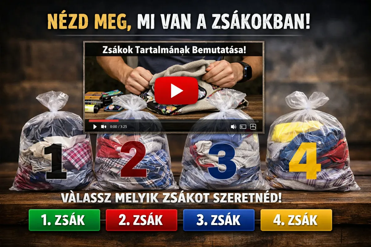 Választható csomagok tekintse meg a videót - Quality used clothing selection