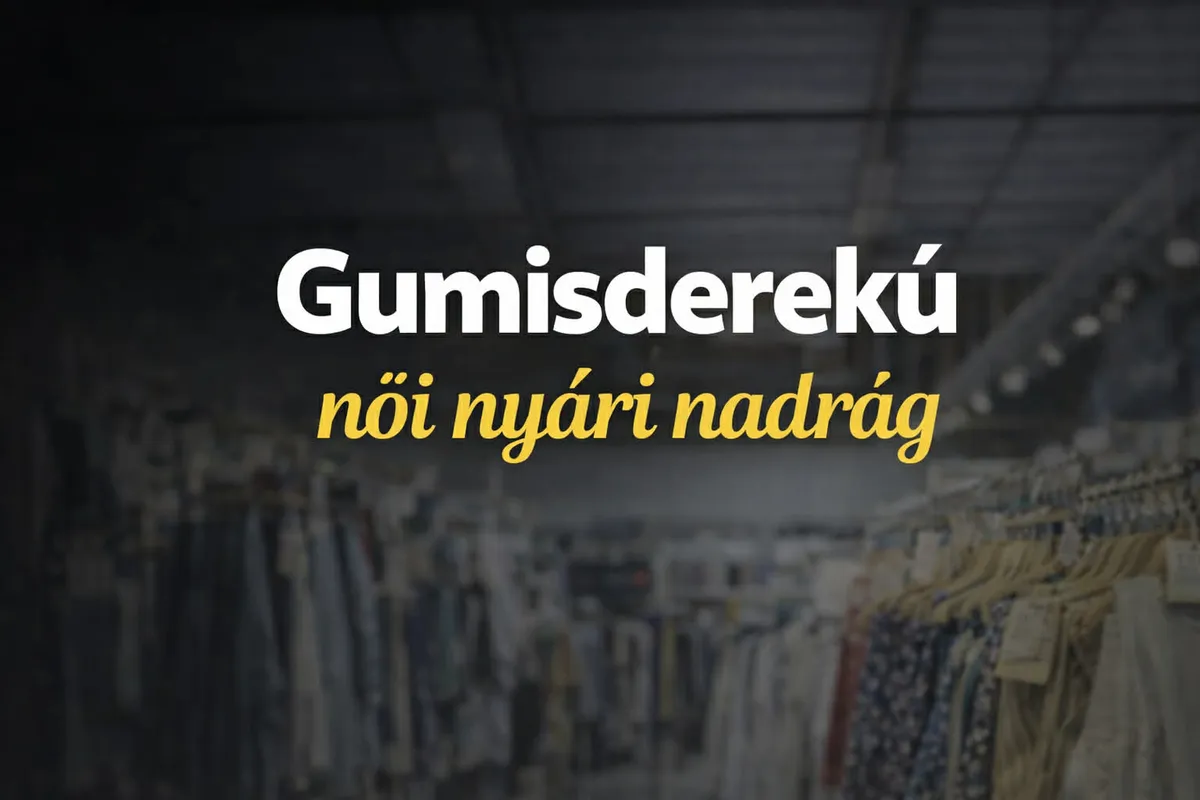 Gumisderekú nyári nadrág