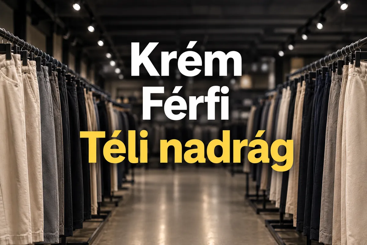 Krém Férfi Téli Nadrág - Minőségi használtruha válogatás