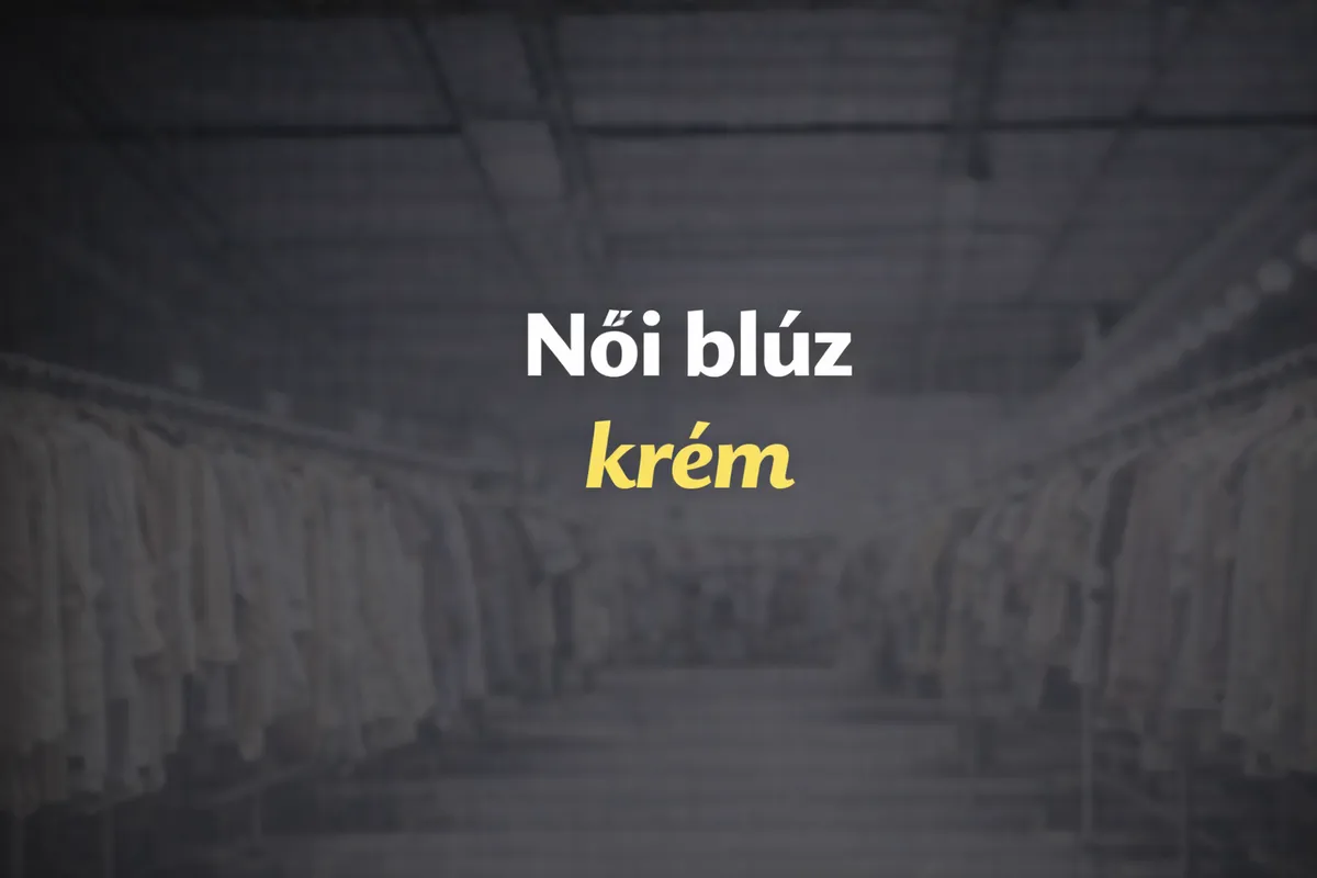 Női blúz krém