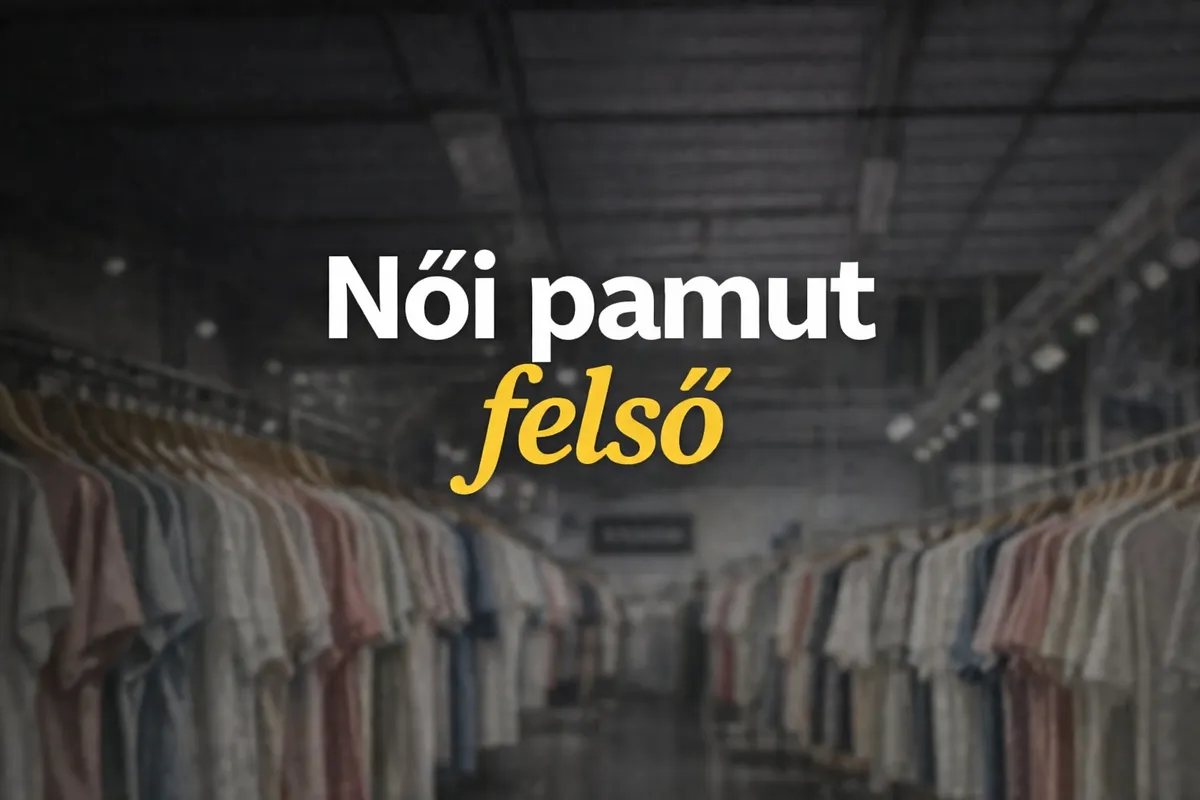 Női pamut felső - Minőségi használtruha válogatás